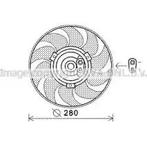Вентилятор радиатора AVA QUALITY COOLING VN7530 J6F7L8 P 1198194450 4045385227570