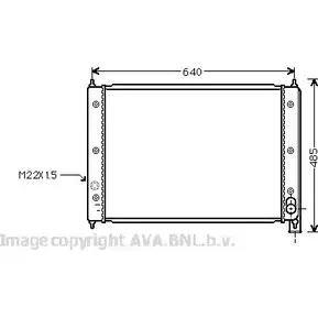 Радиатор охлаждения двигателя AVA QUALITY COOLING VNA2034 MFT KX3 1198194502 4045385227871