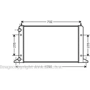 Радиатор охлаждения двигателя AVA QUALITY COOLING VNA2133 1198194548 D KQT3 4045385228223 изображение 0