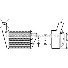 Интеркулер AVA QUALITY COOLING YMIH V6I 1198194652 VNA4222 4045385228801