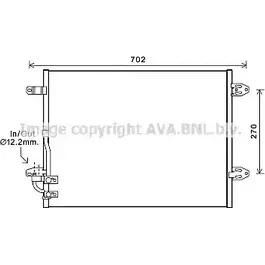 Радиатор кондиционера AVA QUALITY COOLING VNA5323 MX5U TL 1198194696 4045385229105 изображение 0