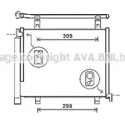Радиатор кондиционера AVA QUALITY COOLING 1198194700 4045385229143 QWHEG Q VNA5327D изображение 0