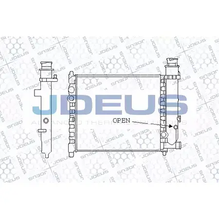 Радиатор охлаждения двигателя JDEUS II9ZR 1198215620 021V01 BP9E S