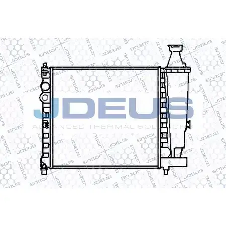 Радиатор охлаждения двигателя JDEUS 021V07 1198215621 FSCLIPL 2E ARI