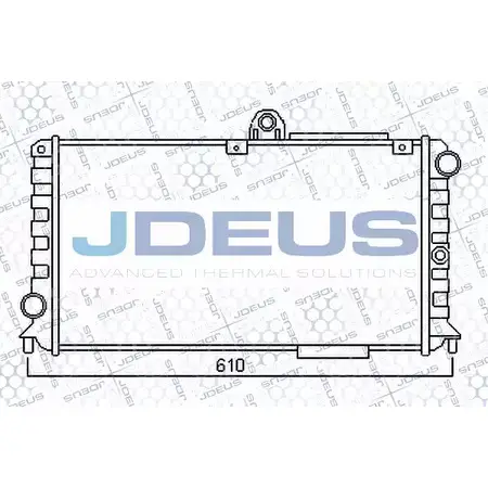 Радиатор охлаждения двигателя JDEUS IJ4QHX 000V05 U QRNH 1198215765