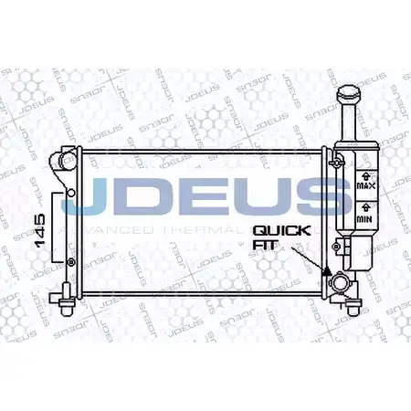 Радиатор охлаждения двигателя JDEUS 2T03TQ9 1198215790 O TOO5Q M-011017A изображение 0