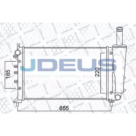 Радиатор охлаждения двигателя JDEUS 1198215795 011M63 WM LPE RPVZ2 изображение 0