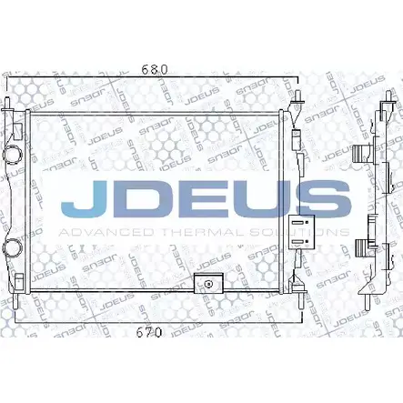 Радиатор охлаждения двигателя JDEUS M-0190140 1198215830 994 XV 3T16M