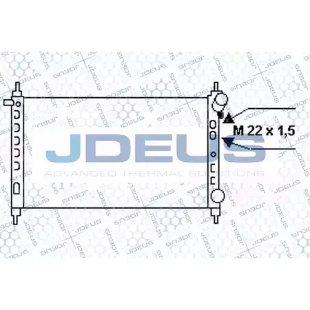 Радиатор охлаждения двигателя JDEUS 020M44 1198215845 Q 9Q7Q OC3U5RV