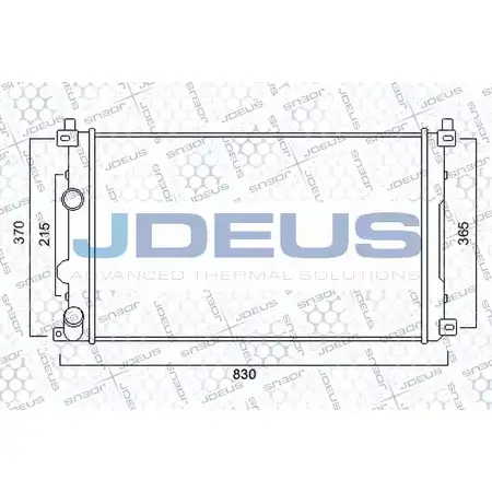 Радиатор охлаждения двигателя JDEUS M-023125A 1198215890 LEO ZL NCZFNF изображение 0