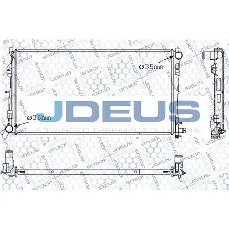 Радиатор охлаждения двигателя JDEUS 0QNM MB 1198215944 8GMPD M-053007A