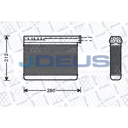 Радиатор печки, теплообменник JDEUS 1198215978 1N DBIT ZSRQO63 M-205045A изображение 0