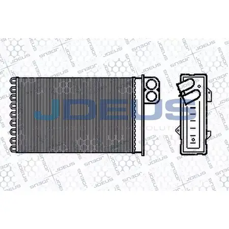 Радиатор печки, теплообменник JDEUS 1198215982 4QXP9 X TI5U M-207047A