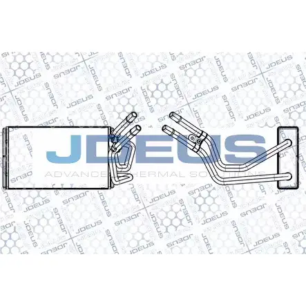 Радиатор печки, теплообменник JDEUS 6TE1VF M-212111A 1198215988 93OX 1
