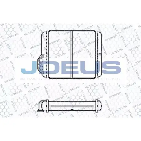 Радиатор печки, теплообменник JDEUS 1198216039 HXZD0 231M02 GVR IR