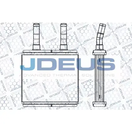 Радиатор печки, теплообменник JDEUS 1198216044 M-254009A SLM4 MW0 65QMG0Z
