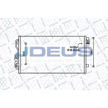 Радиатор кондиционера JDEUS MG692X 705M30A 91K NK 1198216067