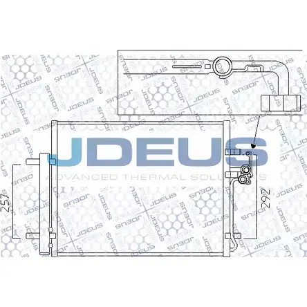 Радиатор кондиционера JDEUS EMDU 5 2ASMDI 1198216070 M-7121200 изображение 0