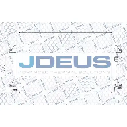 Радиатор кондиционера JDEUS 1198216100 M-7231260 UCKDYL 35J53 BM изображение 0