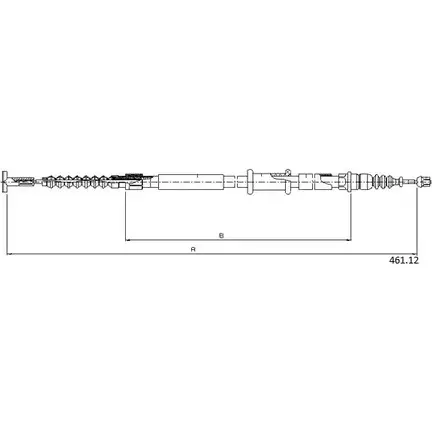 Трос ручника CABOR 78GU7B 5AF0 0 461.12 1198287540