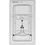 Трос ручника CABOR I65Z RH 461.3 1198287543 5MFAR