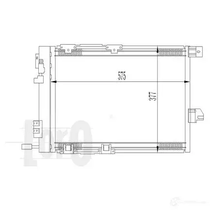Радиатор кондиционера ABAKUS 0370160008 6CY A3 1424763872 - Изображение 1
