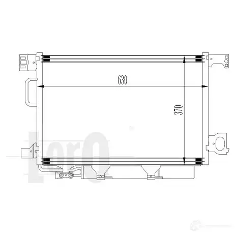 Радиатор кондиционера ABAKUS 1424614079 4N8A 7I 0540160022 - Изображение 1