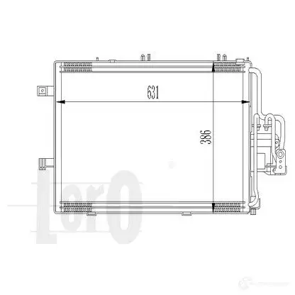 Радиатор кондиционера ABAKUS 4ZNQ J 1424763875 0370160010a