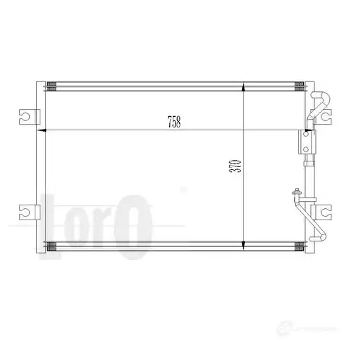 Радиатор кондиционера ABAKUS RV8X WS 1424763751 0240160002 изображение 0