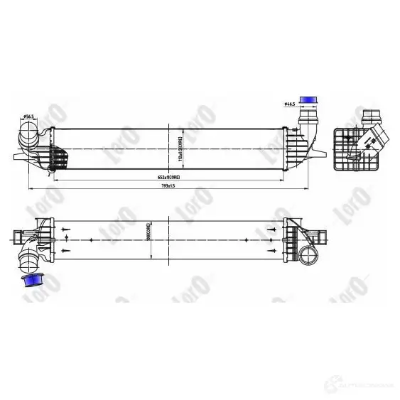 Интеркулер ABAKUS NJ5LWI 8 1424888020 0420180005 - Изображение 1