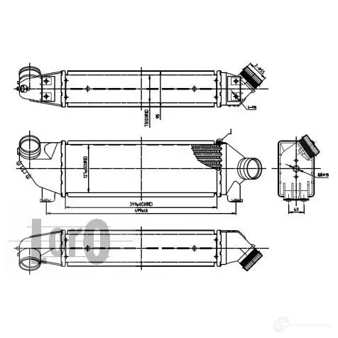 Интеркулер ABAKUS XHU8 S 1424887967 0170180005 - Изображение 1