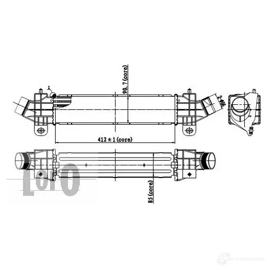 Интеркулер ABAKUS Z QO7FC1 0170180002 1424887964 изображение 0