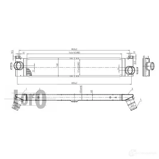 Интеркулер ABAKUS 1424887959 M DQCM 0160180006 изображение 0
