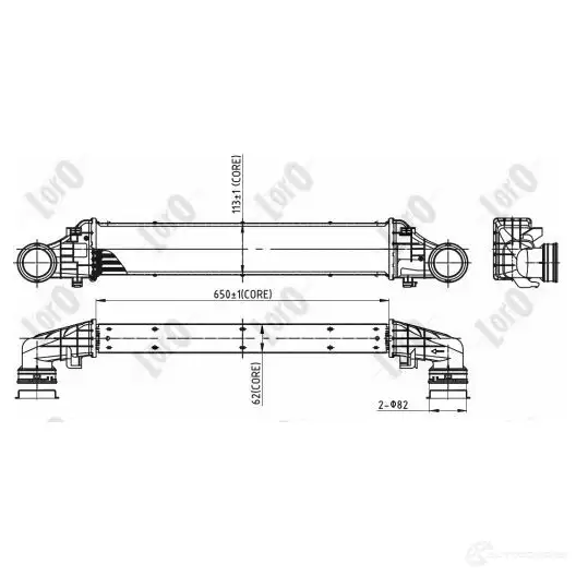 Интеркулер ABAKUS 1424881894 NLDR 03 0540180014 изображение 0