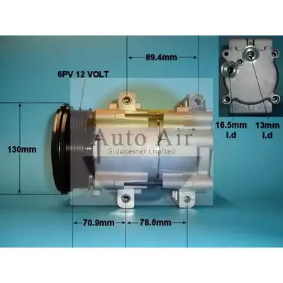 Компрессор кондиционера AUTO AIR GLOUCESTER TDM XTUA 1198288839 14-1136 SQXB1G8
