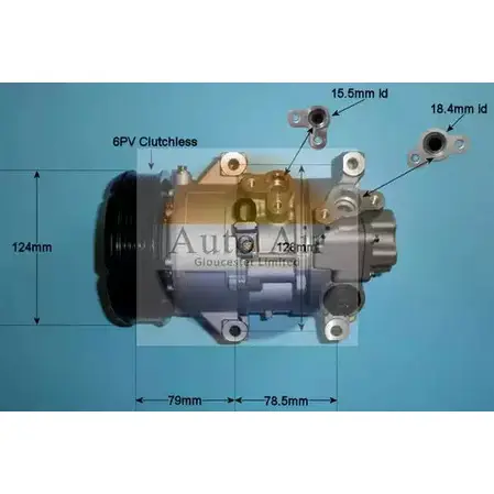 Компрессор кондиционера AUTO AIR GLOUCESTER IPWPRR 5Q6AK T7 1198288908 14-5343P изображение 0