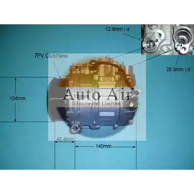Компрессор кондиционера AUTO AIR GLOUCESTER 1198288918 5 UUP06 GFY46X 14-6204