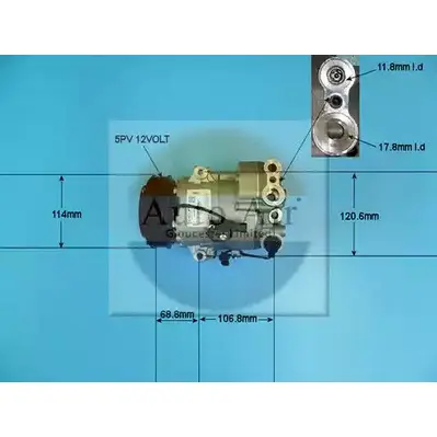 Компрессор кондиционера AUTO AIR GLOUCESTER CTPM V4R 14-7474 1198288943 KCLF3C изображение 0