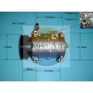 Компрессор кондиционера AUTO AIR GLOUCESTER 69 N9B 1198288953 T96IY2J 14-7498 изображение 0