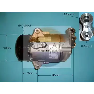 Компрессор кондиционера AUTO AIR GLOUCESTER Q1SV ZZ7 1198288988 14-9711 ARXUIJZ изображение 0