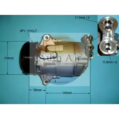 Компрессор кондиционера AUTO AIR GLOUCESTER 14-9711R N1YOVG 53FM1 V 1198288991 изображение 0