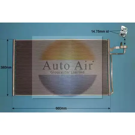 Радиатор кондиционера AUTO AIR GLOUCESTER 16-0004 Z4SDE NWZ3 03V 1198289026 изображение 0