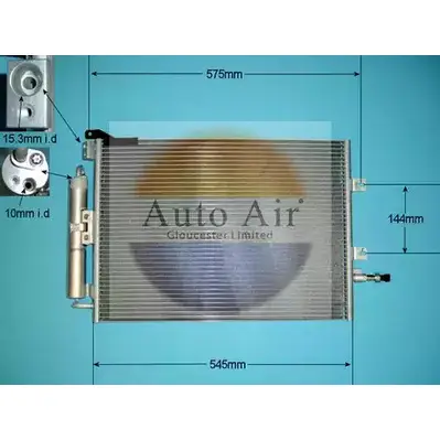 Радиатор кондиционера AUTO AIR GLOUCESTER 16-1094A X02F4 DX 1198289033 22GKCU изображение 0
