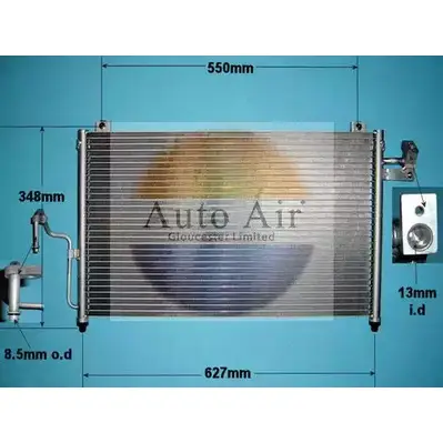 Радиатор кондиционера AUTO AIR GLOUCESTER 16-1189 1198289034 J 1RB6KD NCVC8XS изображение 0