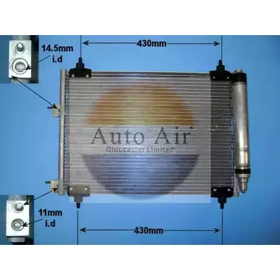 Радиатор кондиционера AUTO AIR GLOUCESTER ARLYURT 16-1251 O4 YL8T 1198289044 изображение 0