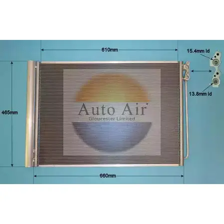 Радиатор кондиционера AUTO AIR GLOUCESTER Z9S3BC5 16-1358 1198289068 6 T2JW изображение 0