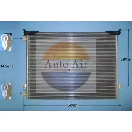 Радиатор кондиционера AUTO AIR GLOUCESTER 1198289077 16-5005A TZQ1 T OI2OIF