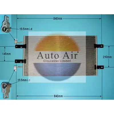 Радиатор кондиционера AUTO AIR GLOUCESTER LLC05BT 16-1382A HQ0 YW 1198289081