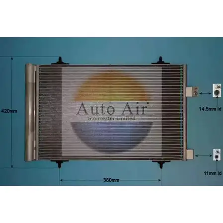 Радиатор кондиционера AUTO AIR GLOUCESTER QSEDQ H 1198289084 XYSYPA 16-6232