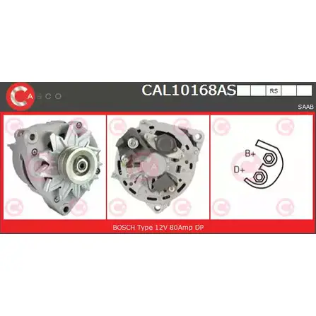 Генератор CASCO CAL10168AS 4Z5B40E FW 3QI 1198298775 изображение 0